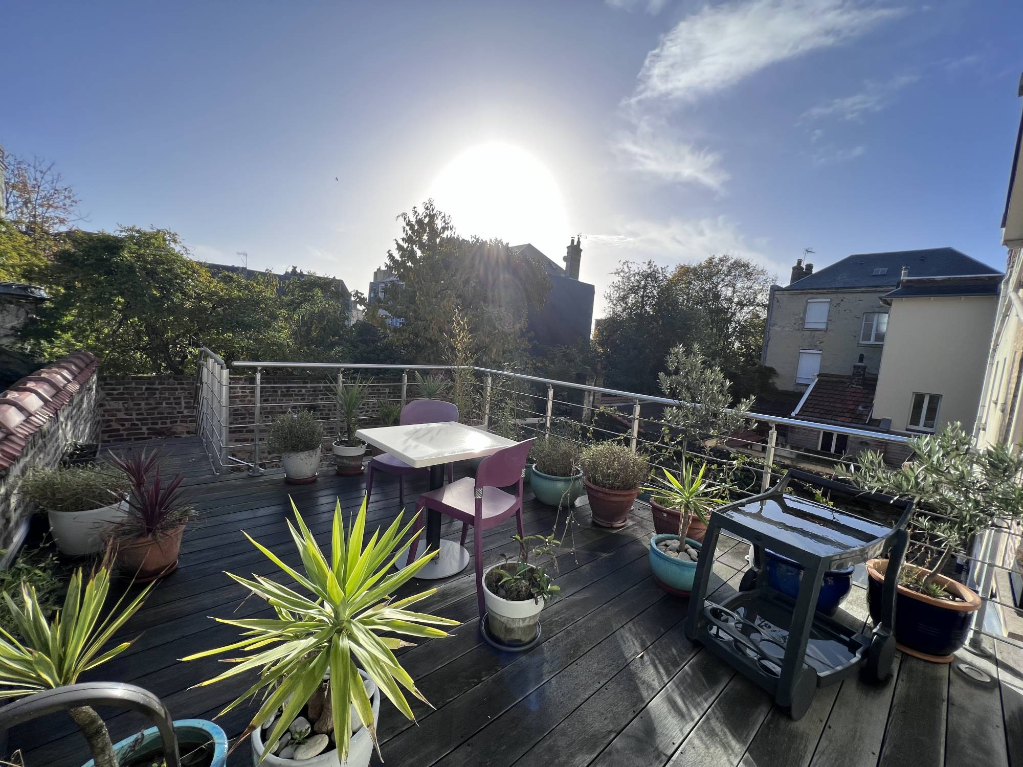 Acheter une très belle terrasse ensoleillée